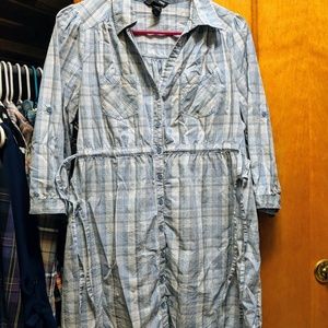 H&M Plaid Shirt Dress